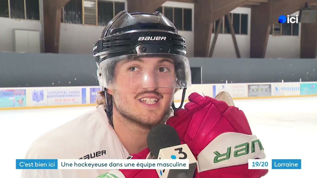 Metz : Joueuse de hockey sur glace, Justine s’impose comme gardienne de but dans un club masculin
