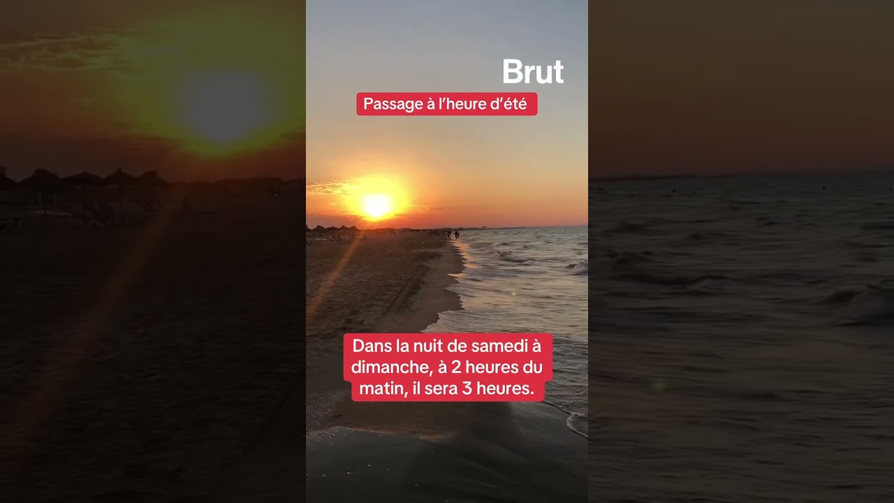 Le passage à l’heure d’été, dès demain le soleil se couchera une heure plus tard ☀️
