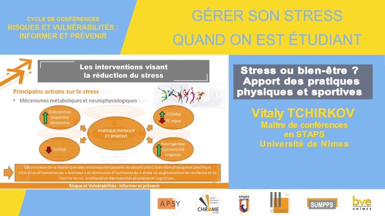 Gérer son stress quand on est étudiant : Effet des activités physiques sur le stress et le bien-être